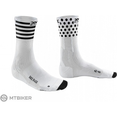 X-Socks X-Bionic BIKE RACE 4.0 ponožky biela