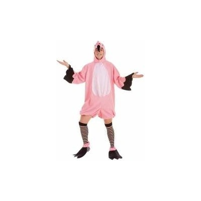 BigBuy Carnival Маскировъчен костюм за възрастни Розово фламинго (4 Части) Размер l
