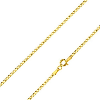 Šperky eshop 14K zlatý řetízek, sériově spojovaná očka S3GG101.35