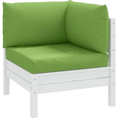 vidaXL Палетни възглавници, 3 бр, меланж зелени, плат (4002657)