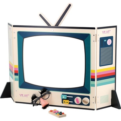 Vilac Drevené divadlo Retro televízia