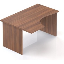 Lenza Ergonomický stůl Visio 140 x 100 cm, levý, ořech