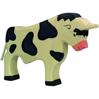 Holztiger zvířátko Kráva černá býk