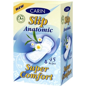 Carin Slip Anatomic Super Comfort Green Tea slipové vložky 45 ks