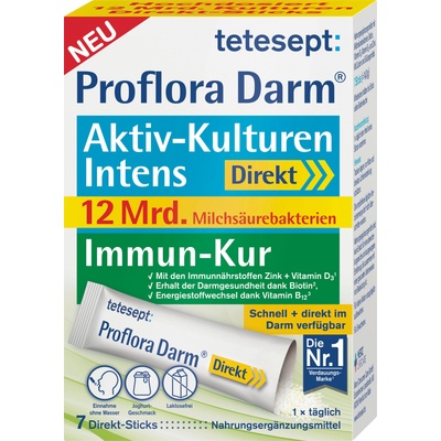 tetesept Proflora Активни култури за червата Intens Direkt Sticks - 7 сашета