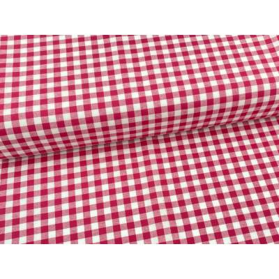 Mirtex Plátno KANAFAS 140/K38 Malinová kostka 10mm šíře 150cm Ceník: METRÁŽ: od 1 metrů