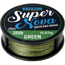 Kryston šnúra Super Nova Solid Braid Zelená 20m 35lb