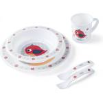 Canpol babies Пластмасов комплект за хранене Canpol - Happy Animals, Червен (4/401_red) - kindermarket