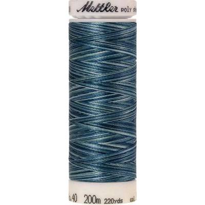 Nitě POLY SHEEN MULTI vyšívací 200m 200m art. 4820 polyester AMANN Mettler - více barev barva.: 9928 Indigo Shades