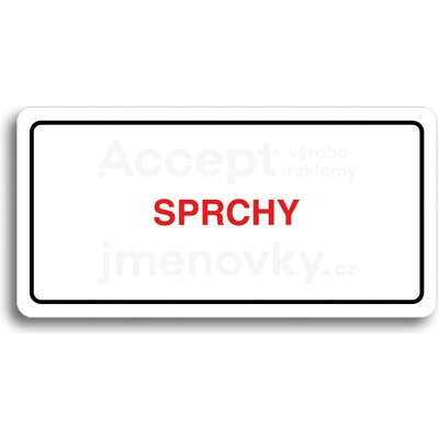 ACCEPT Piktogram SPRCHY - bílá tabulka - barevný tisk