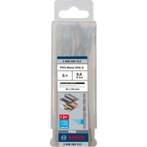Bosch - Комплект свредла за метал, 8, 6x125 мм, 5 бр. 2608585512 (2608585512)