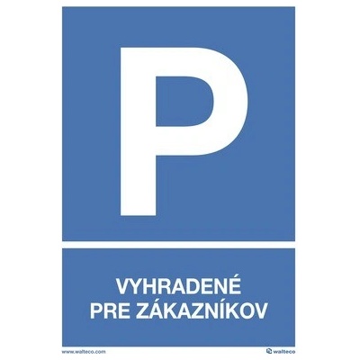 Parkovanie vyhradené pre zákazníkov