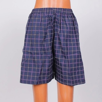 Image 1 of Мъжки карирани макси шорти в тъмносиньо