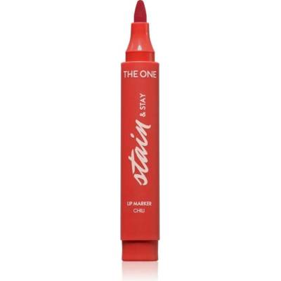 Oriflame The One Stain & Stay dlouhotrvající rtěnka ve fixu Chili 2,5 g