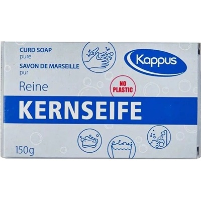 Kappus Kernseife Reine univerzálne čisté tvrdé biele mydlo vyrobené z prírodných látok 150 g
