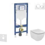Geberit Duofix - Комплект от предстена инсталация, тоалетна чиния и седалка Ideal Standard Tesi, бутони Sigma20, бяло/лъскав хром SANI11CD3126 (SANI11CD3126)