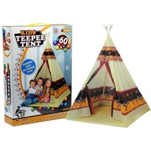 Lean Toys Stan Teepee Indian Tipi Playhouse + 60 míčů