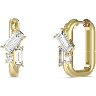 Guess Třpytivé oválné náušnice z oceli Chandelier JUBE05361JWYGT/U