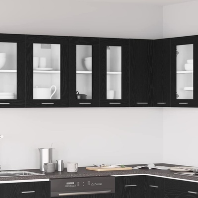 vidaXL Висящ шкаф Черния дъб 60 x 31 x 60 см Инженерна дървесина (863152)