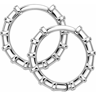 Zlaton Náušnice bílé zlato kruhy 2.05g 1.3cm 000622010234