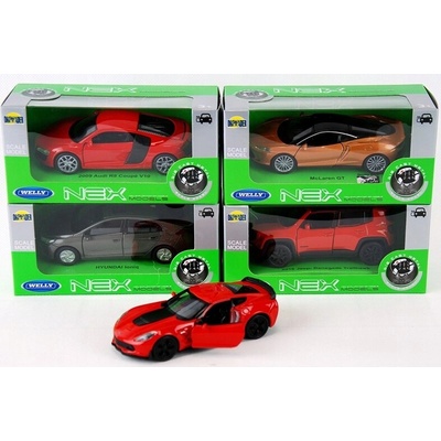 WELLY AUTA AUTA MODEL V MĚŘÍTKU 1.34-1.39 MIX VZORŮ 19721