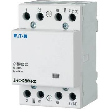 Eaton Инсталационен контактор EATON Z-SCH230/40-22, 248853 - 230VAC/50Hz, 2N/O+2N/C, 40A, 3HP (248853)