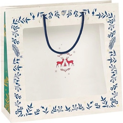 Giftpack Подаръчна торбичка Giftpack Bonnes Fêtes - Еленчета, 35 cm (SB084G)