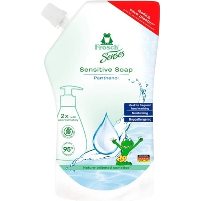Frosch Течен сапун за ръце Sensitive с пантенол - пълнител, 500 ml