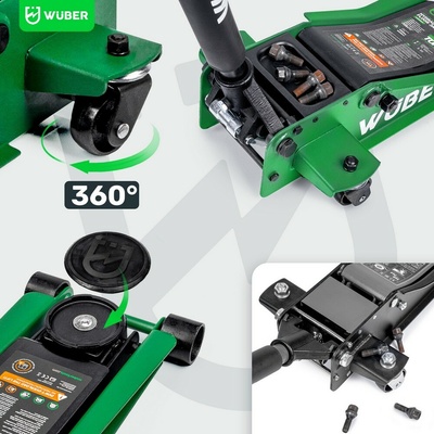 WUBER Nízkoprofilový hydraulický zvedák pojizdný 3 t W22003