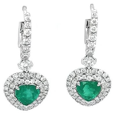 Crivelli zlaté se smaragdy a diamanty CG90096