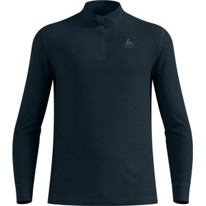 Odlo Мъжко мериносово термобельо Odlo Baselayer Top Turtle Neck L/S Half Zip Merino 2 Merino base layer - Dark Sapphire - размер XXL (015-1842-0215)