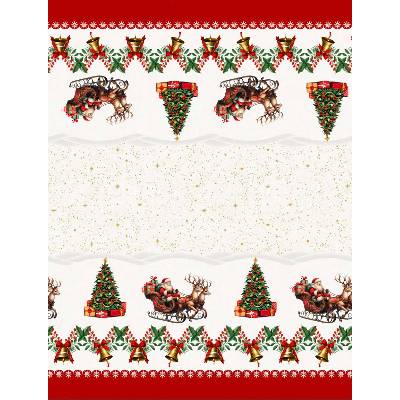 Elegance Digital Vianoce - Obrus - Zvončeky a Mikuláš