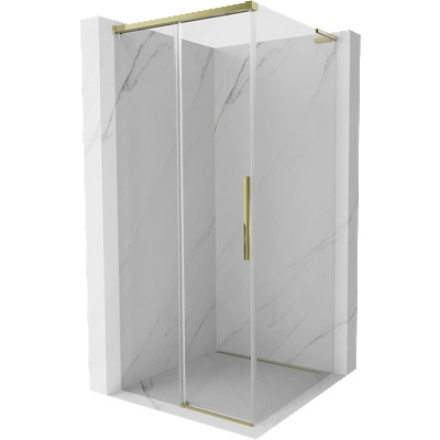 Mexen Rox L плъзгаща се душ кабина 100 x 100 см, прозрачна, златна - 8C2L-100-100-50-00 (8C2L-100-100-50-00)