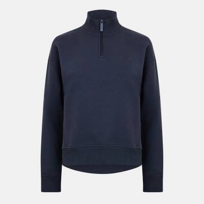 USA Pro Дамско горнище с цип USA Pro Quarter Zip Top Womens - Charcoal