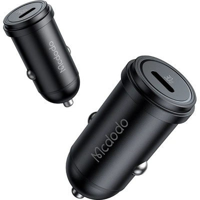 Mcdodo Зарядно за автомобил - Mcdodo Obsidian Series (CC-7491) - Type-C, PD30W, Smart IC, 1.2m - Черен