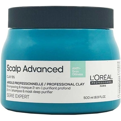 L'Oréal Expert Scalp Advanced Anti-Oiliness 2 in 1 clay 500 ml
