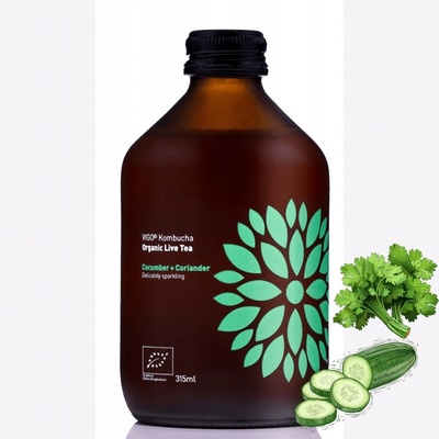 Natu Kombucha bio probiotický nápoj Cucumber & Coriander 315 ml – Zboží Dáma
