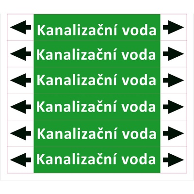 Nadrzenapalivo.cz Značení potrubí ISO 20560, kanalizační voda PZA 009141