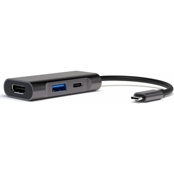 4smarts 3in1 Compact Hub with DeX Function - USB-C хъб поддържащ DeX функционалност, HDMI, USB-C и USB-A портове (тъмносив)