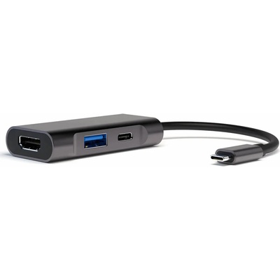 4smarts 3in1 Compact Hub with DeX Function - USB-C хъб поддържащ DeX функционалност, HDMI, USB-C и USB-A портове (тъмносив)