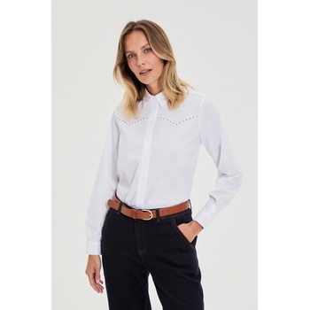 Moodo Гладка риза бяла Moodo Moodo | Byal | ЖЕНИ | XXL