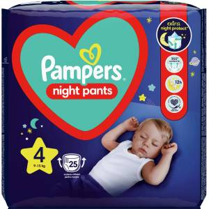 Pampers Пелени гащи Pampers - Night 4, 25 броя (1100004223) - baby
