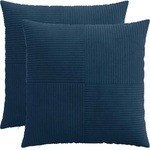 vidaXL Калъфка за възглавница 2 pcs ALMELO Морски син 55 x 55 см (915317)