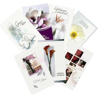 Mezuza Přání " Z " malé kondolence mix ,balení 10 ks 486699
