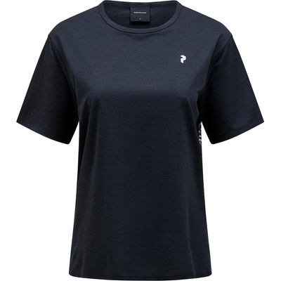 Peak Performance Дамска фланелка с къс ръкав за колоездене Peak Performance Women's Trail S/S Sport shirt - Black (916-1730-0413)