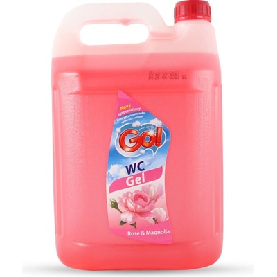 GO! WC GÉL ROSE & MAGNOLIA 5 l červený