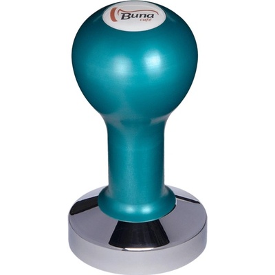 Buna Café tamper kov modrý, SP, nerez lesk, konvexný 58 mm