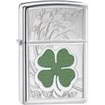 Zippo Запалка Zippo, Clover High Polish Chrome Design (24699)