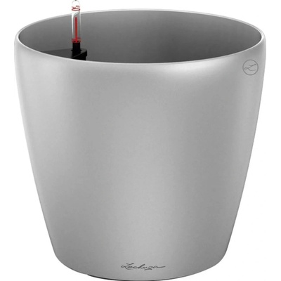 Lechuza Kvetináč Classico Premium 70, strieborná metalická, 70 x 65 cm