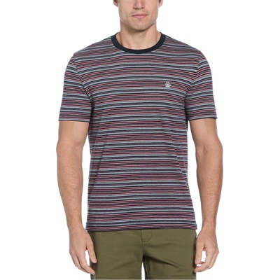 Original Penguin Мъжка тениска Original Penguin OP Striped T-Shirt Mens - Dark Sapphire